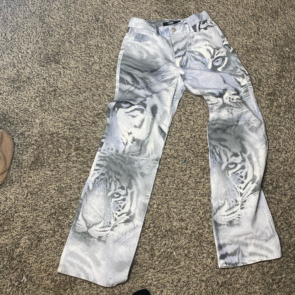 jaded london tiger denim jeans